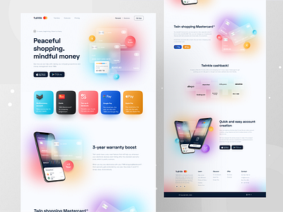 Credit Card Landing page 2021 trend banking banking website clean design clean ui creative creditcard landing page landing page design landing page ui landingpage mastercard minimal redesign uidesign uiux designer web web design webdesign website concept