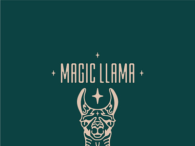 Magic Llama - Wordmark Logo animals animals logo design designer illustration llama logo logodesign logos logosai logosketch magic minimalism minimalist minimalistic typeface