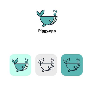 piggy app brand brilliant design graphic icon illustration logo ui ux