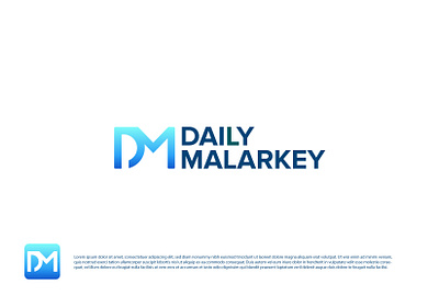 Daily Malarkey flat logo colorful dribbble illustration logo minimal minimalist modern logo team logo typography vector