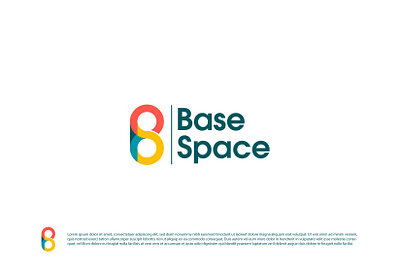 Base Space flat logo design colorful logo dribbble flat design flat logo logo logo design logos logotype team logo vector