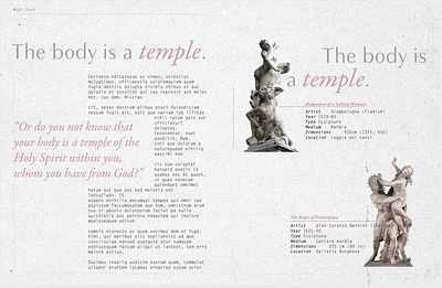 Body/Temple collage digital collage graphic design typography