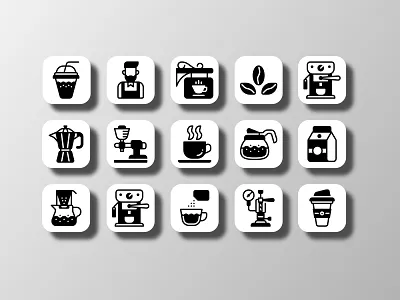 Coffee Shop (Glyph) app barista beverages cafe coffee coffee shop creative design doodle drinks food and drink glyph icon icon bundle icon set iconfinder iconography ui ux vector