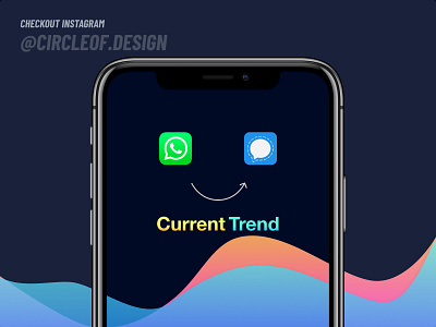 WhatsApp to Signal animation app branding card creative design figma icon illustration instagram logo phone shot signal ui uiux ux web web design whatsapp