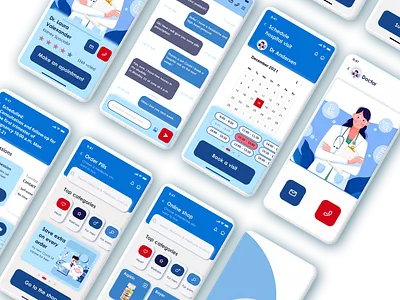 Mobile app 2 app app design branding design doctor doctor app figma flat hospital app logo medical medicine minimal ui ui ux ui design uidesign uiux web