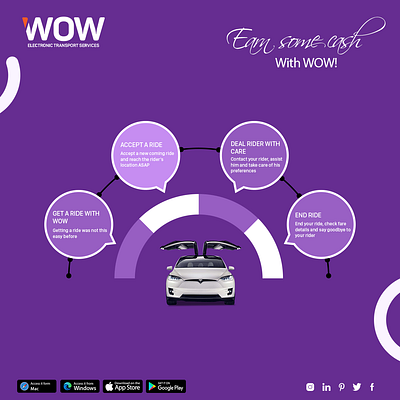 WOW Leader - Earn Money Through Driving app services transport app wow