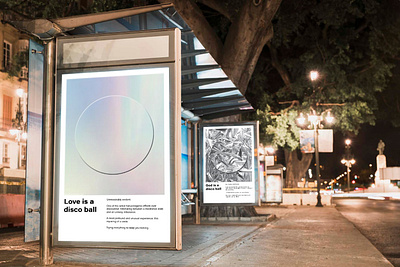 Myriad Reflector: Love graphic design poster