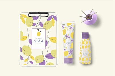 Lemon and lavender. Pattern set brand design branding clipart creative market flat hand drawn icon illustraion lemon lemonpattern pattern design vector