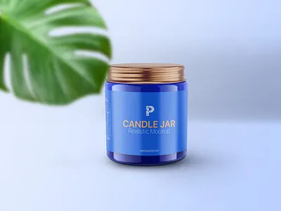 Free Candle Jar Mockup branding candle candle container candle jar candle packaging free freebie glass jar mockup