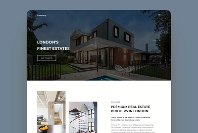 #Exploration - Landing Page for Luxury Real Estate Brokers architecture design luxury realestate startups ui web design