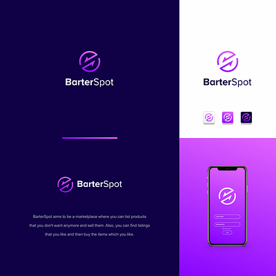 BarterSpot branding creative ecommerce fiverr fiverr.com fiverrgigs graphic design logo designer minimalist modern