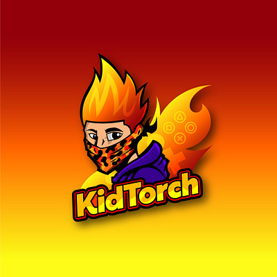 Kid Torch adobe artist brand identity esport esports logo esports mascot graphic artist graphic design illustration illustrator logo logo design mascot logo vector vector art