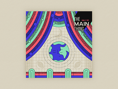 10x20 - 8: The Main Thing - Real Estate 10x20 album art earth globe halftone moon procreate real estate silent stage stroke the main thing top albums