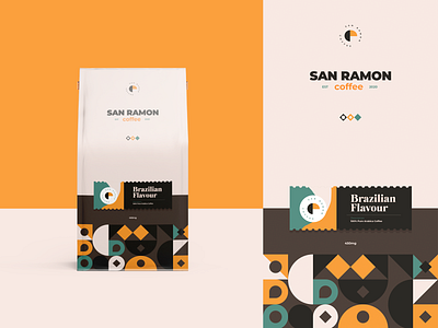 Coffee Packaging - San Ramon brand identity coffee coffee packaging color label label design logo logo design logodesign packaging packagingdesigner