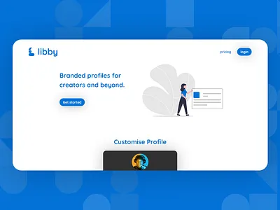 Libby Homepage Design branding dashboard homepage homepage design libby ui ux