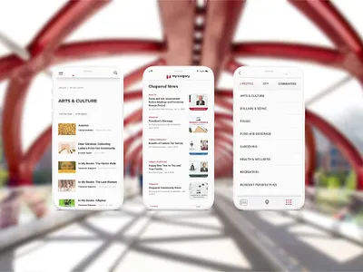 My Calgary app blog post community community app feed feed app lifestyle local seo news newsletter subscribe form ui design ux ui ux design webdesign wellness