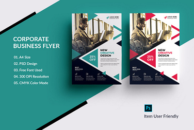 Corporate Flyer Template banner banner ads business flyer clean flyer corporate flyer creative market flyer flyer design flyer design ideas flyer template leflet offer pixelpick poster sale sales