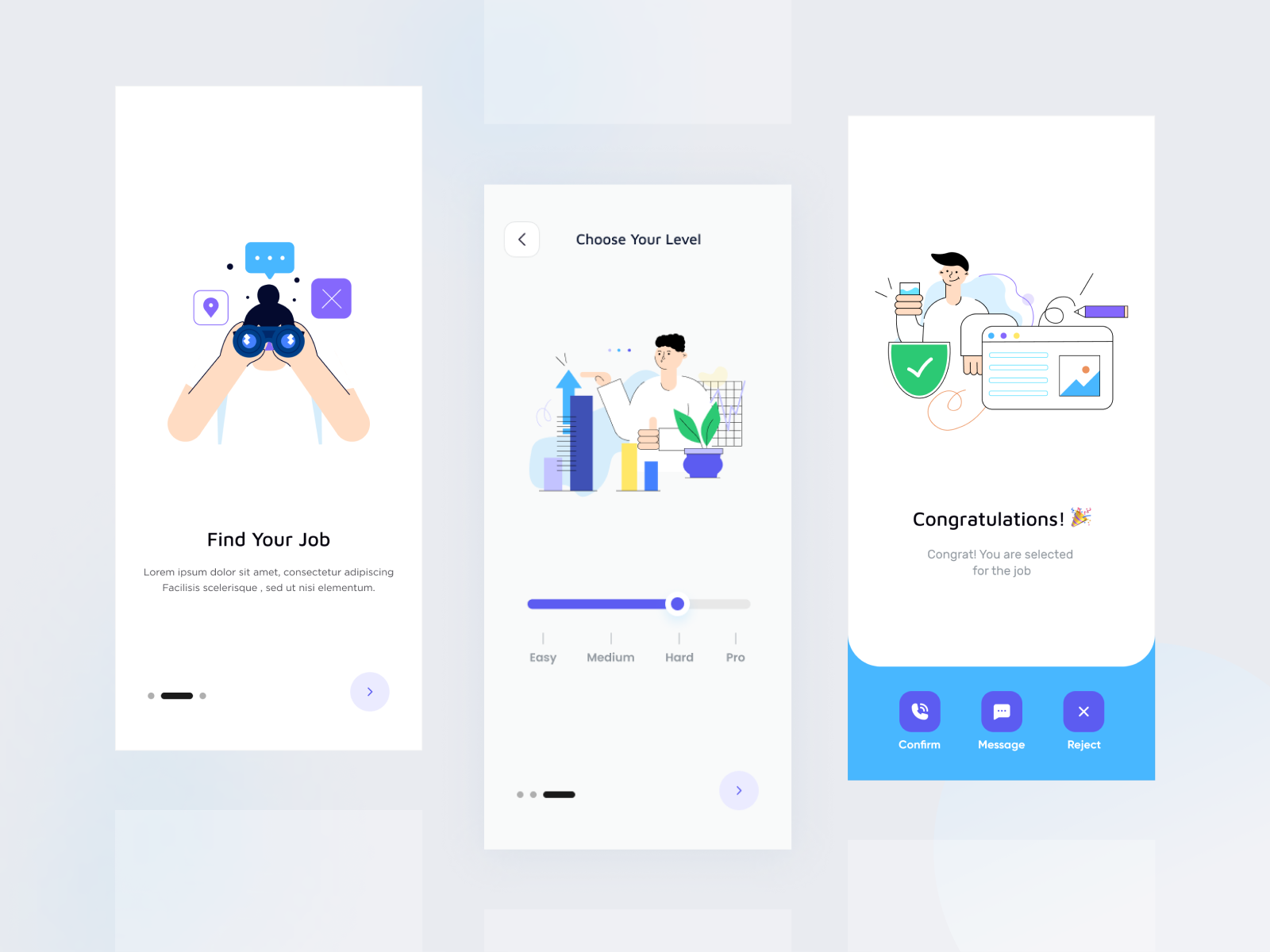 Example of Minimal Mobile App UI UX Design In Figma