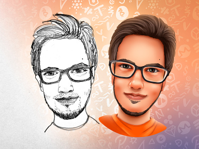 Cryptocollector Avatar avatar blockchain cartoon cg character crypto face guy illustration man nft portrait userpic