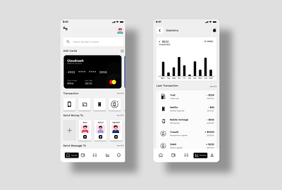 Finance App app design minimal ui ux