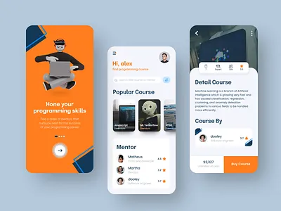 course app app course course app figma mobile app trend uidesign