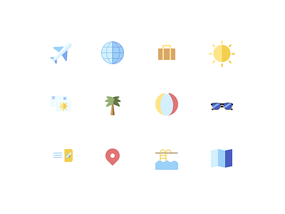 Travel Icon Set figma icon icon design icon set iconography made with figma ui vector