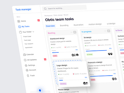 Task Management Dashboard clean dashboard design manage minimal minimalist project tasks team to do ui uiux ux web website