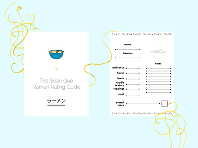 Ramen Rating Guide branding design flat design guide illustration noodles ramen vector