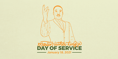 MLK Day of Service adobe draw food bank illustration lettering mlk service volunteer