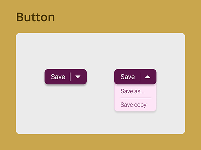 DailyUI Challenge 083 - Button button button design daily 100 challenge dailyui dailyui 083 dailyuichallenge mobile design split button ui ui design web design website design