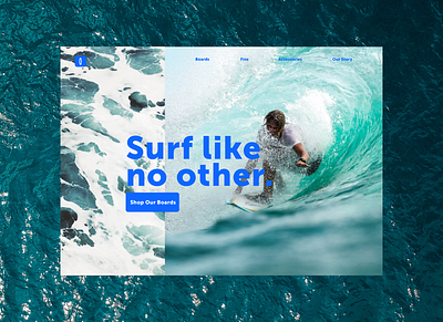 Daily UI #3 - Landing Page 100 days of ui aesthetic daily ui design interface design minimal surf surfing ui ui design web web design