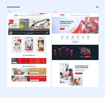 Quick redesign of a supermarket website dailyui design food redesign supermarket ui ui design website websitedesign