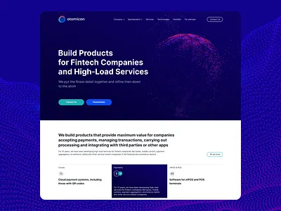 Atomicon Homepage artificial intelligence atomicon banking big data bitcoin blockchain data circle digital assets ecosystem finance app financial financial landing page financial services fintech funds machine learning payments saas app trading