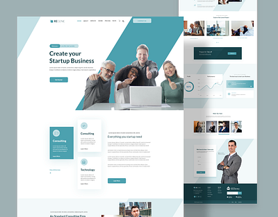 Agency website UI Design agency marketing agency startup uidesign website design webuiuxdesign