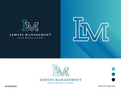 Lemuel Management | LM logo | Letter Logo design branding gradient logo icon identity illustration l logo letter logo lettermark lm logo logodesign logos logotype m logo management logo mark minimal minimalist logo monogram symbol typography logo