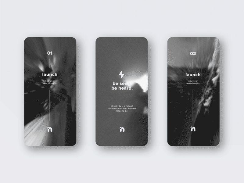 Be Seen. Be Heard. ⚡️ aftereffects animated gif animation branding design minimal typeface ui ux