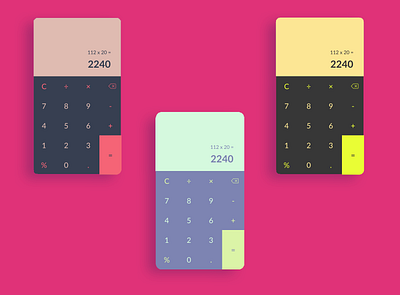 Calculator - UI daily challenge 4 app calculator design calculator ui daily ui dailyui 004 dailyuichallenge design figma figmadesign ui uidaily uiux web