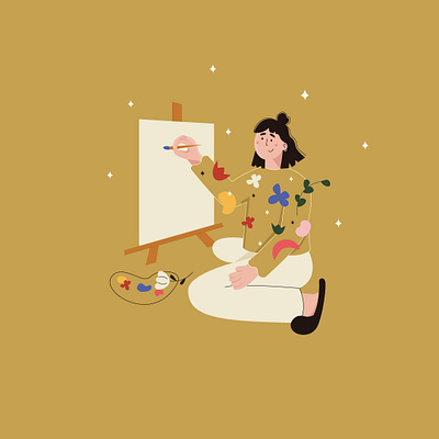 life is an Art book illustration bright colors design girl illustration girl power illustration illustration art illustrator minimal vector