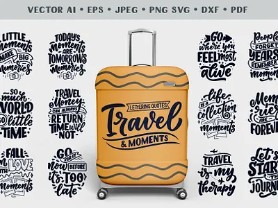Travel and Good Moments adventure design hand drawn illustration lettering lettering artist logo logotype poster print t shirt print travel travel design typography