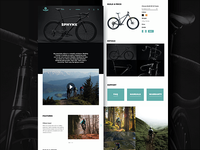 Roar Bikes Product Page adobe xd product page ui ux webshop