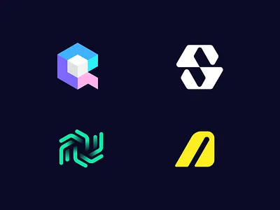 Logo collection a logo abstract logo brand identity branding branding design cryptocurrency design fintech logo logo collection logo design logo designer logofolio logos minimal logo minimalistic n logo s logo tech logo