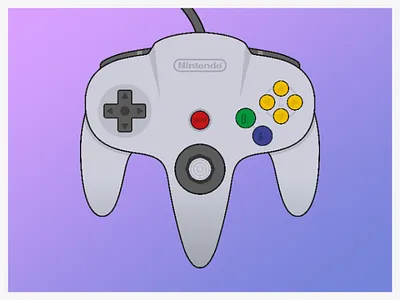 Nintendo 64 Controller Vector Art brand brand identity creative design designer graphic design graphic designer graphics illustration illustrator logo logo design logo designer logo type marketing vector vector art vector design vector drawing vector illustration