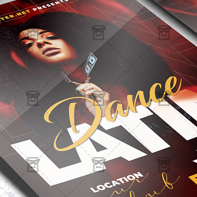 Latin Dance - Flyer PSD Template club design club flyer latin latin dance latin party party flyer party night party psd psd club flyer sexy night