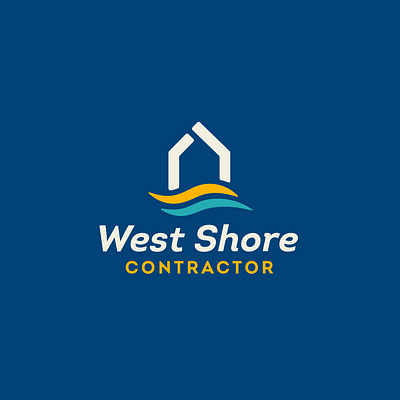 West Shore Logo color construction contractor design illustration illustrator logo shoreline vector west