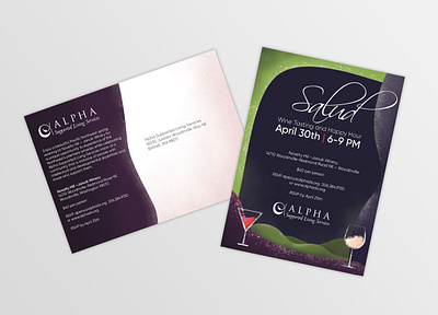 Invitation for Nonprofit Wine Tasting fundraising galshir nonprofit seattle wine