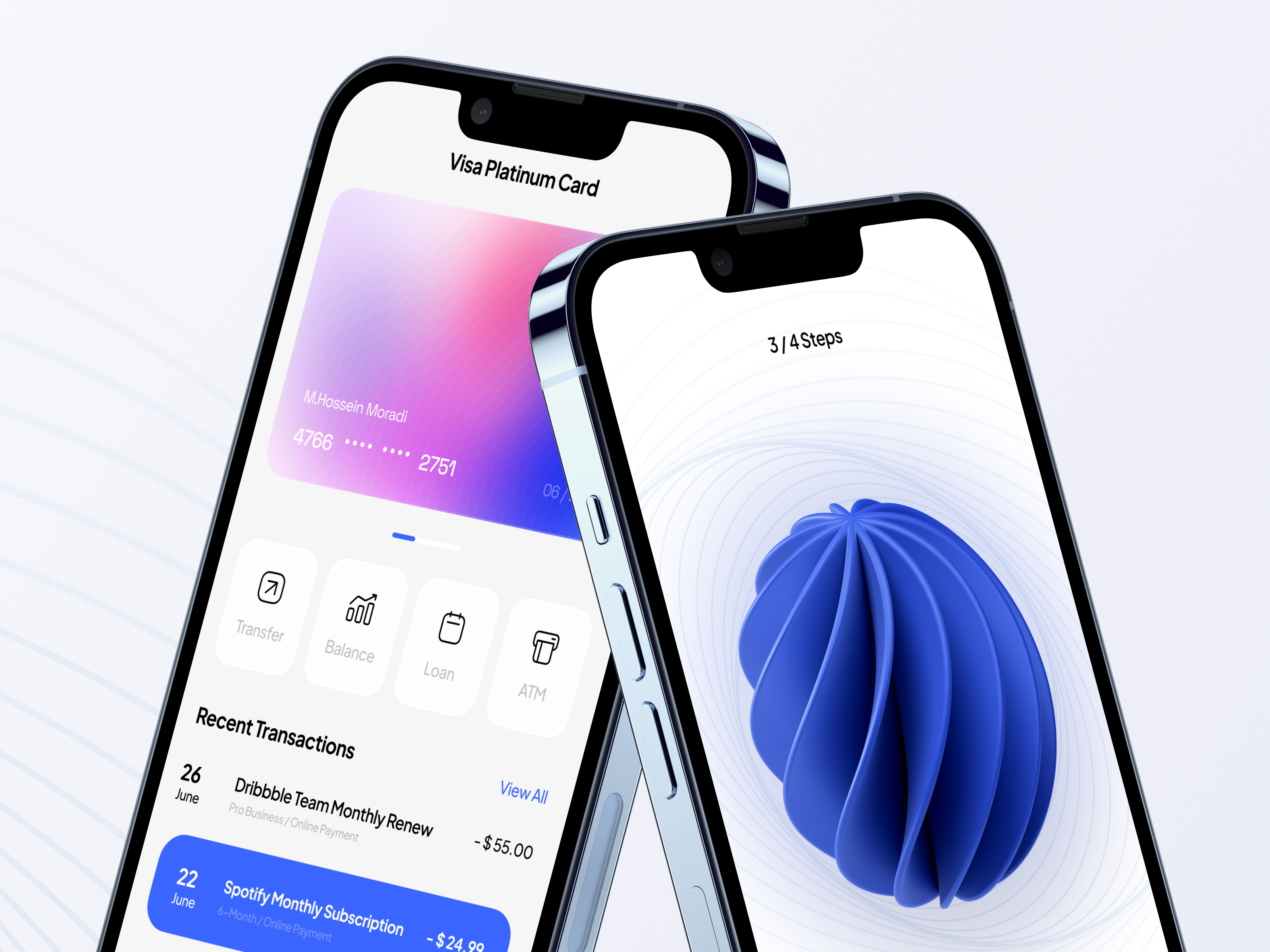 Finance Mobile App - Light Mode🔥☀️ 3d bank banking banking app card credit card crypto finance finance app financial fintech investment mobile mobile app money onboarding ui wallet