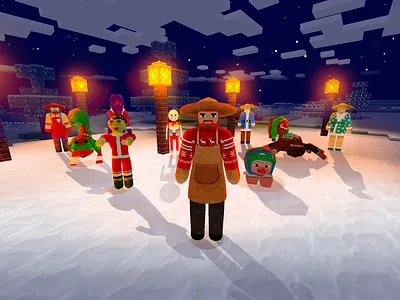 Christmas Clothes & Skins for Everyone: Trader and Animal build craft design free minecraft game art game design games landscape minecraft minecraft building mobs nature pixel art realmcraft