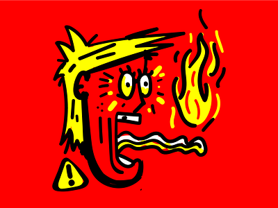 🔥Hey there, Hot Mouth caliente hot sauce illustration trump illustration