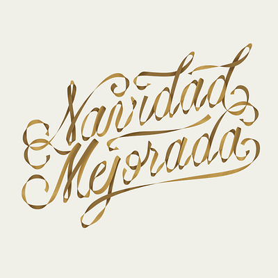 Navidad Mejorada | DETAIL art design graphic deisgn handmade letter letterer letterform letterforms lettering procreate ribbon