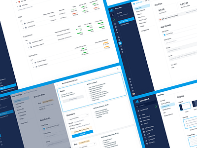 Sematext Settings Page admin billing dashboard devops logs minimal monitoring pricing product design settings ui ux